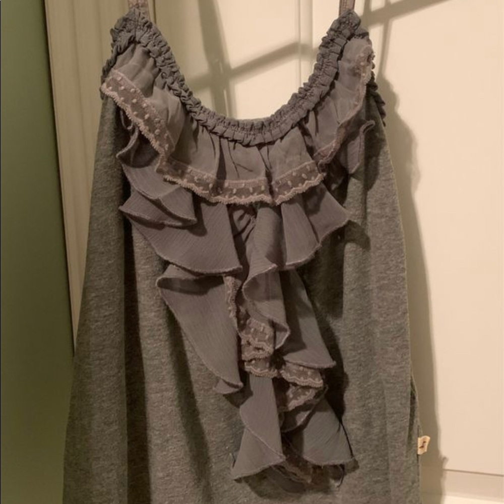 Hollister Front Frill Tank Top
